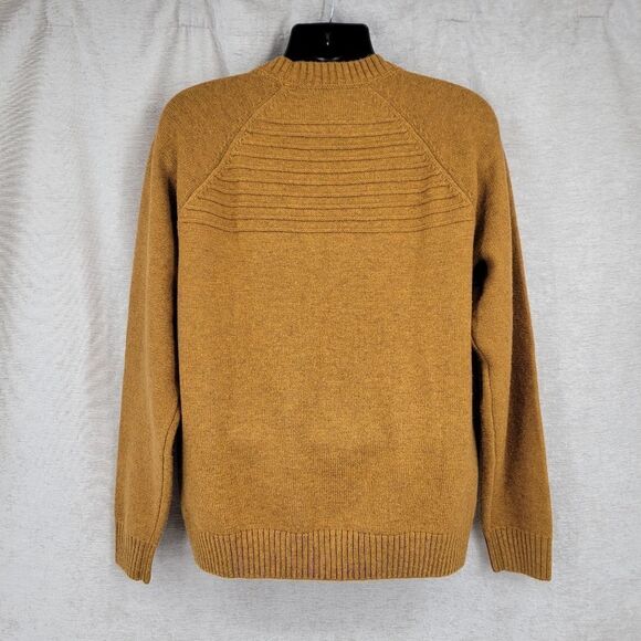 Duluth Mustard Men's Wool Be Back Crew Sweater Crewneck Men's Large - Picture 3 of 7